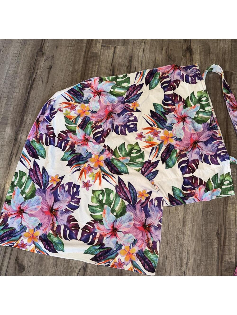 Tropical Flower Tote Bag Towel 2 In 1 Convertible Beach Tote Unfolds into Towel‎ - Picture 6 of 8